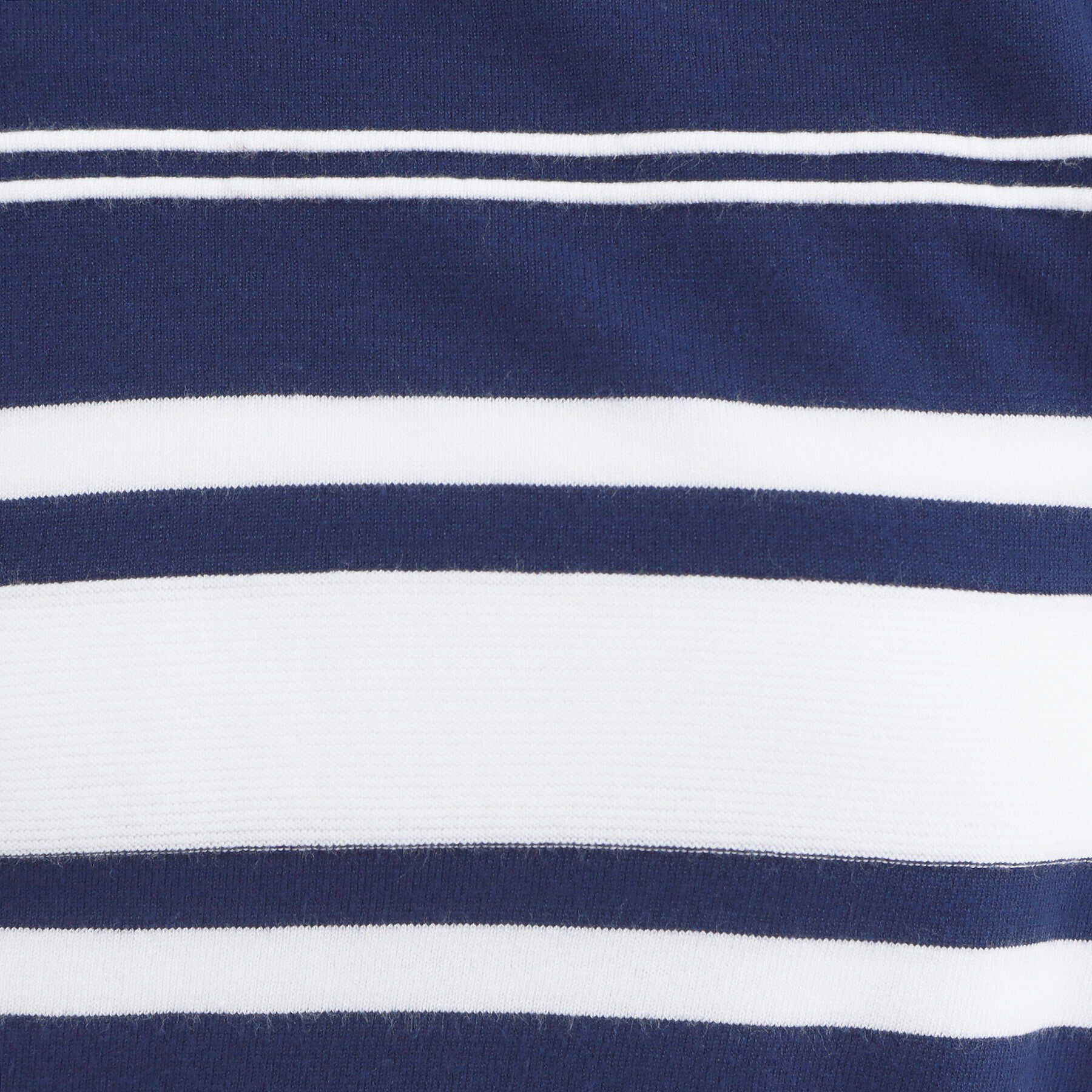 OPAQUE.CLIP「ランダムボーダーハーフスリーブニット【洗濯機OK】」|ニット・セーター|