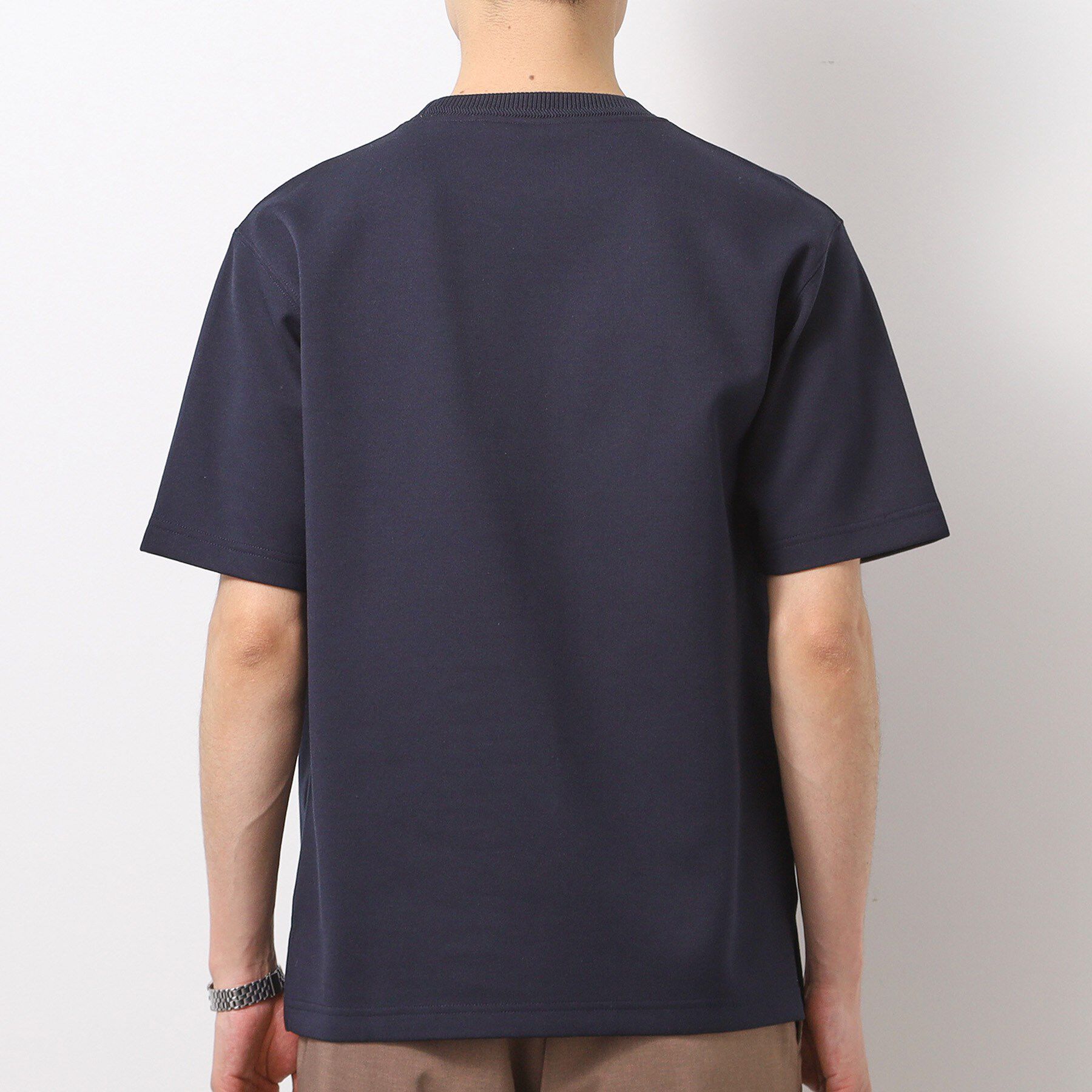 THE SHOP TK「ダブルフェイス半袖Tシャツ　【洗濯機OK】」|Tシャツ・カットソー|