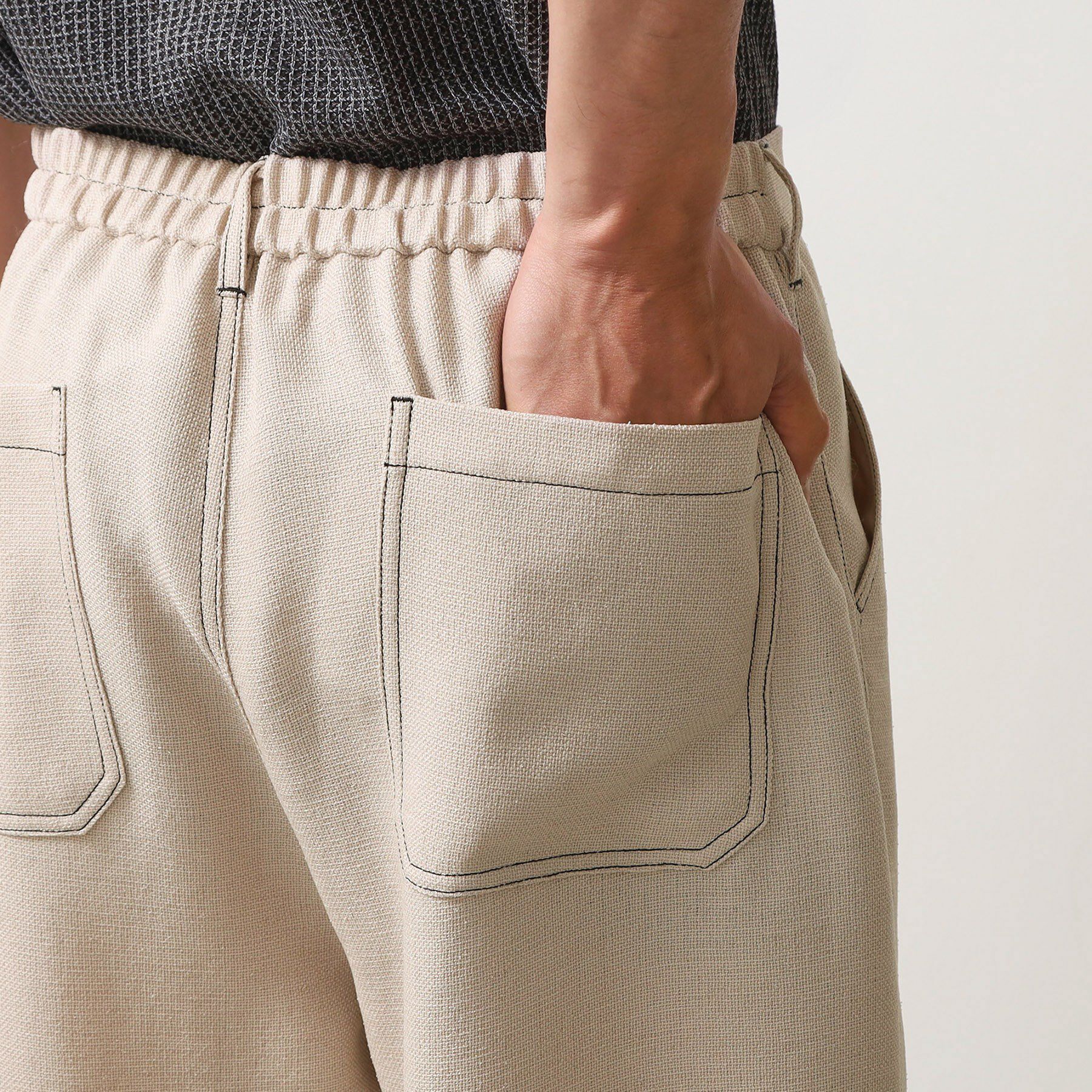 THE SHOP TK「ブッチャー配色ワイドパンツ」|その他|