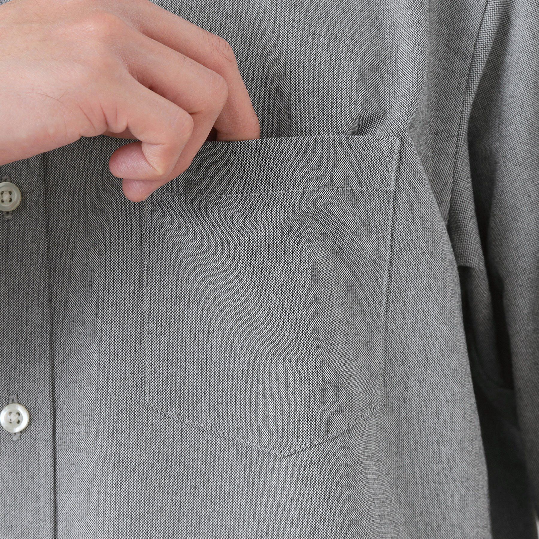 THE SHOP TK「【ON/OFF兼用】シャンブレー オックスシャツ 洗濯機OK / 吸水速乾 / 汗じみ防止」|シャツ・ブラウス|