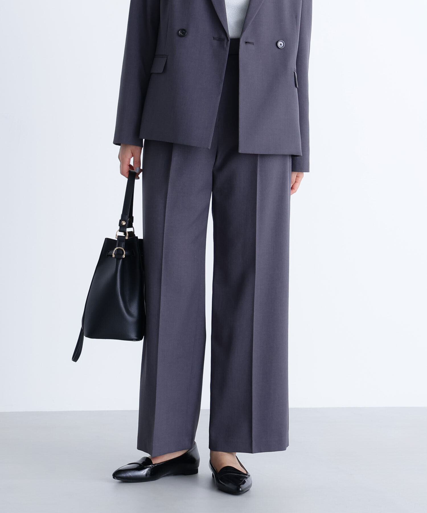  「パウダリーツイルセットアップシリーズ　ワイドストレートパンツ」|その他|