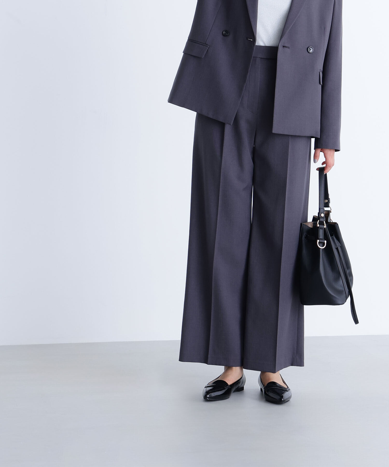  「パウダリーツイルセットアップシリーズ　ワイドストレートパンツ」|その他|