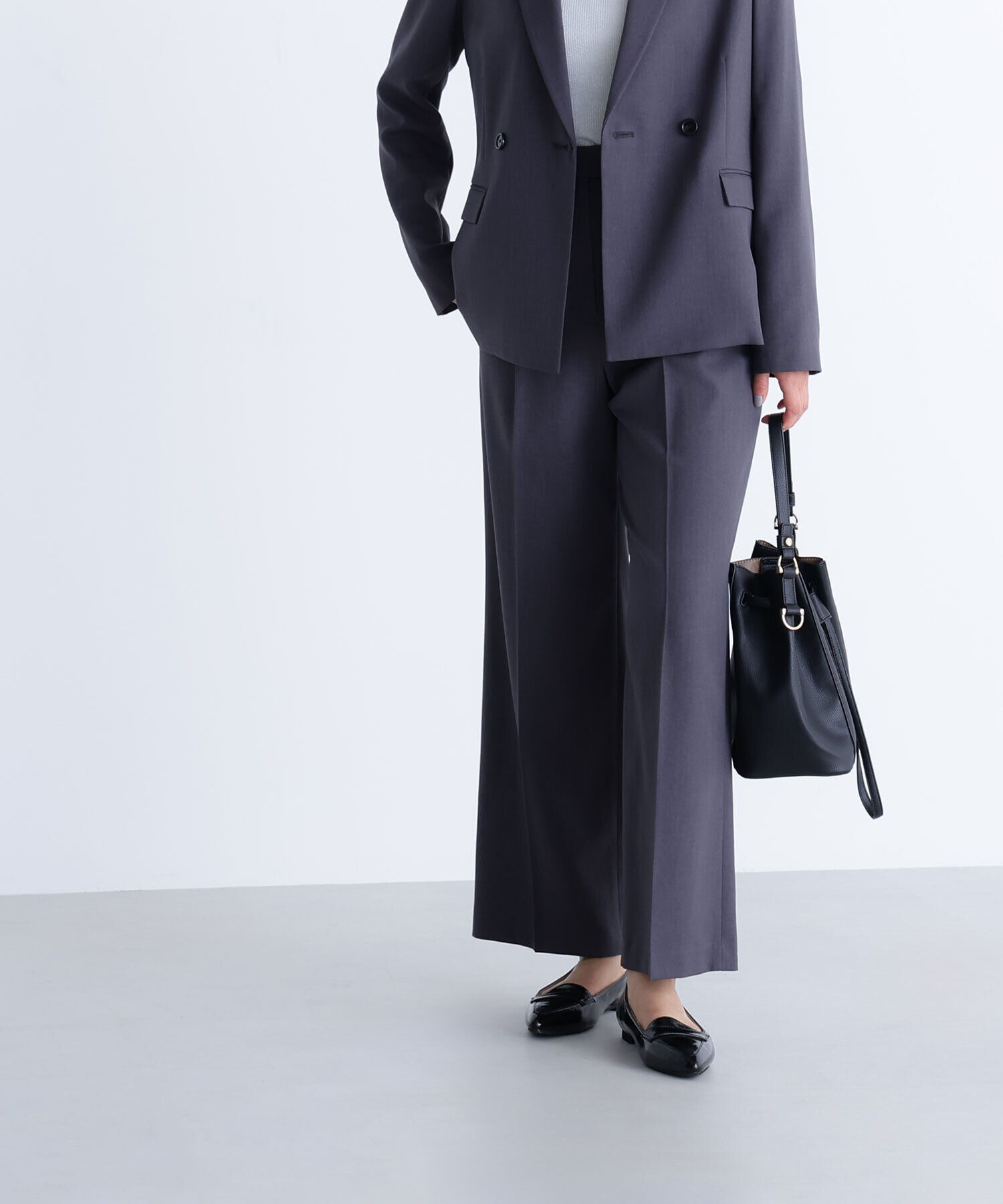  「パウダリーツイルセットアップシリーズ　ワイドストレートパンツ」|その他|