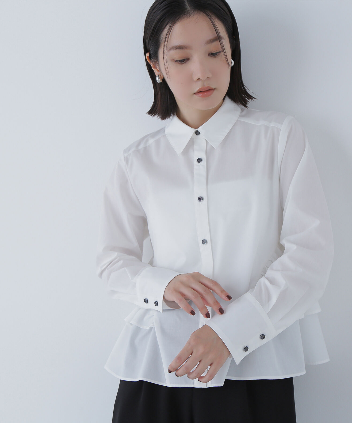  「サイドティアードシャツ」|シャツ・ブラウス|