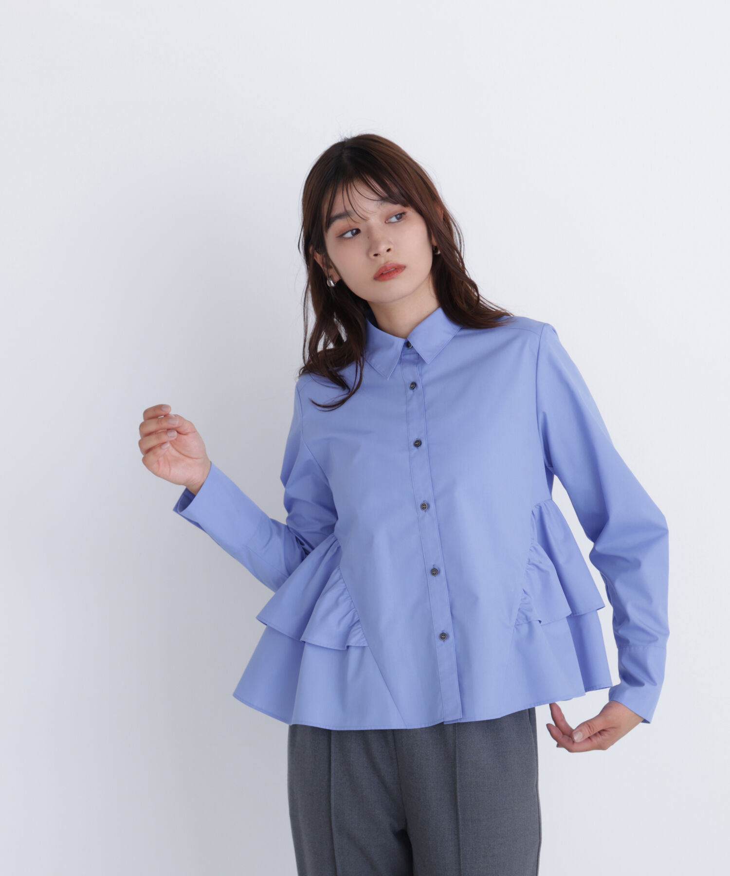  「サイドティアードシャツ」|シャツ・ブラウス|