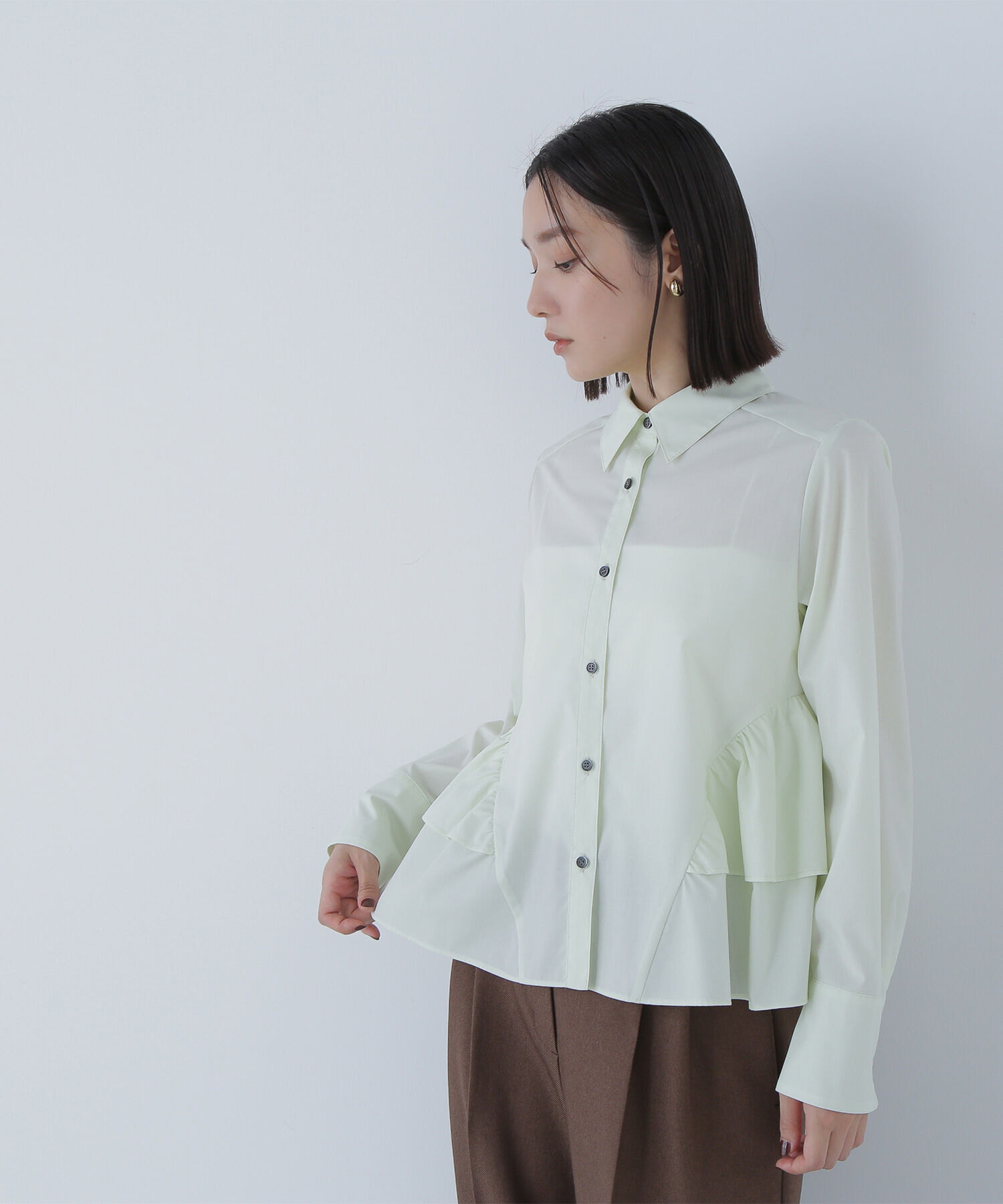  「サイドティアードシャツ」|シャツ・ブラウス|