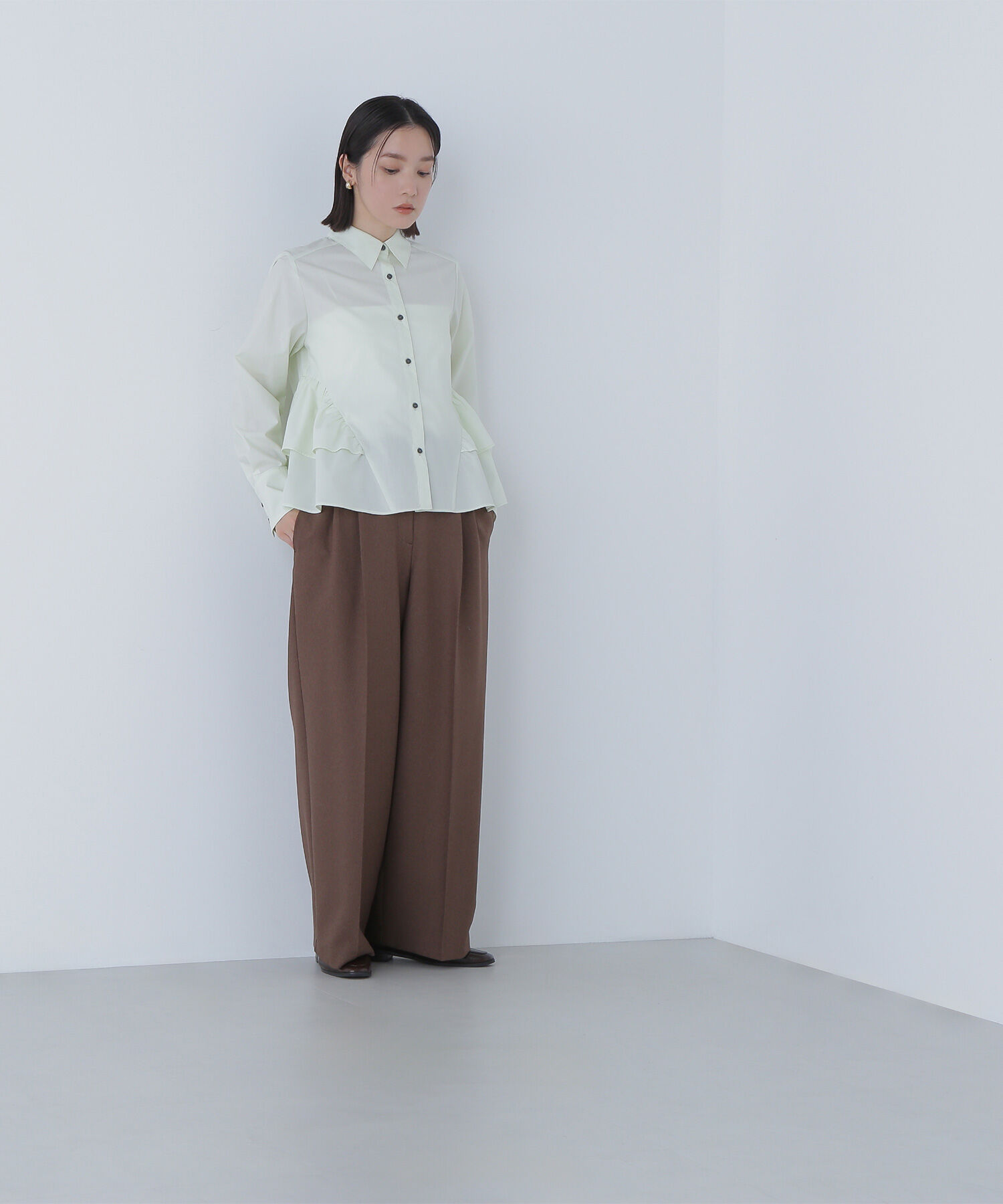  「サイドティアードシャツ」|シャツ・ブラウス|