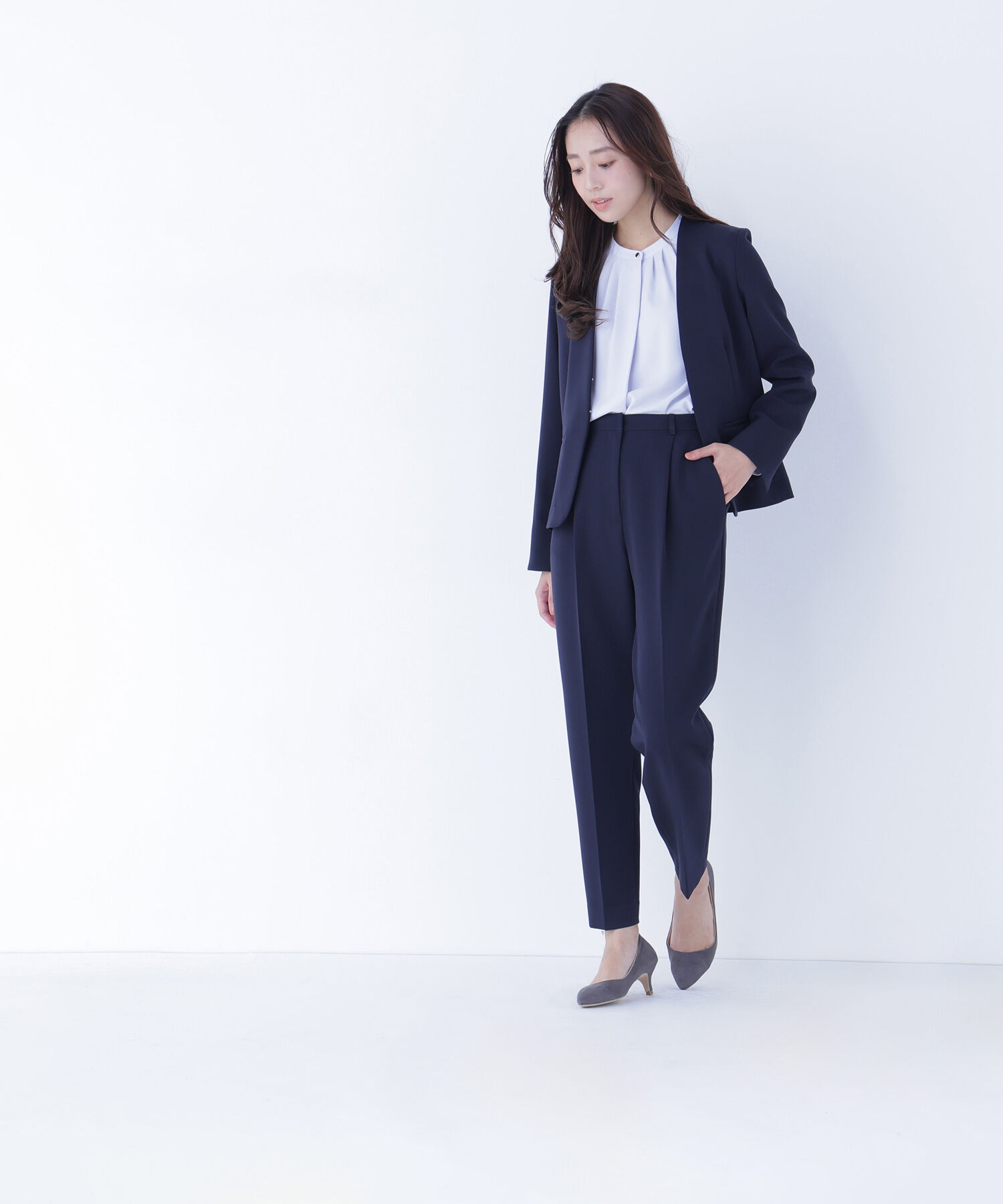  「ダブルクロスストレッチ SETUP テーパードパンツ」|その他|