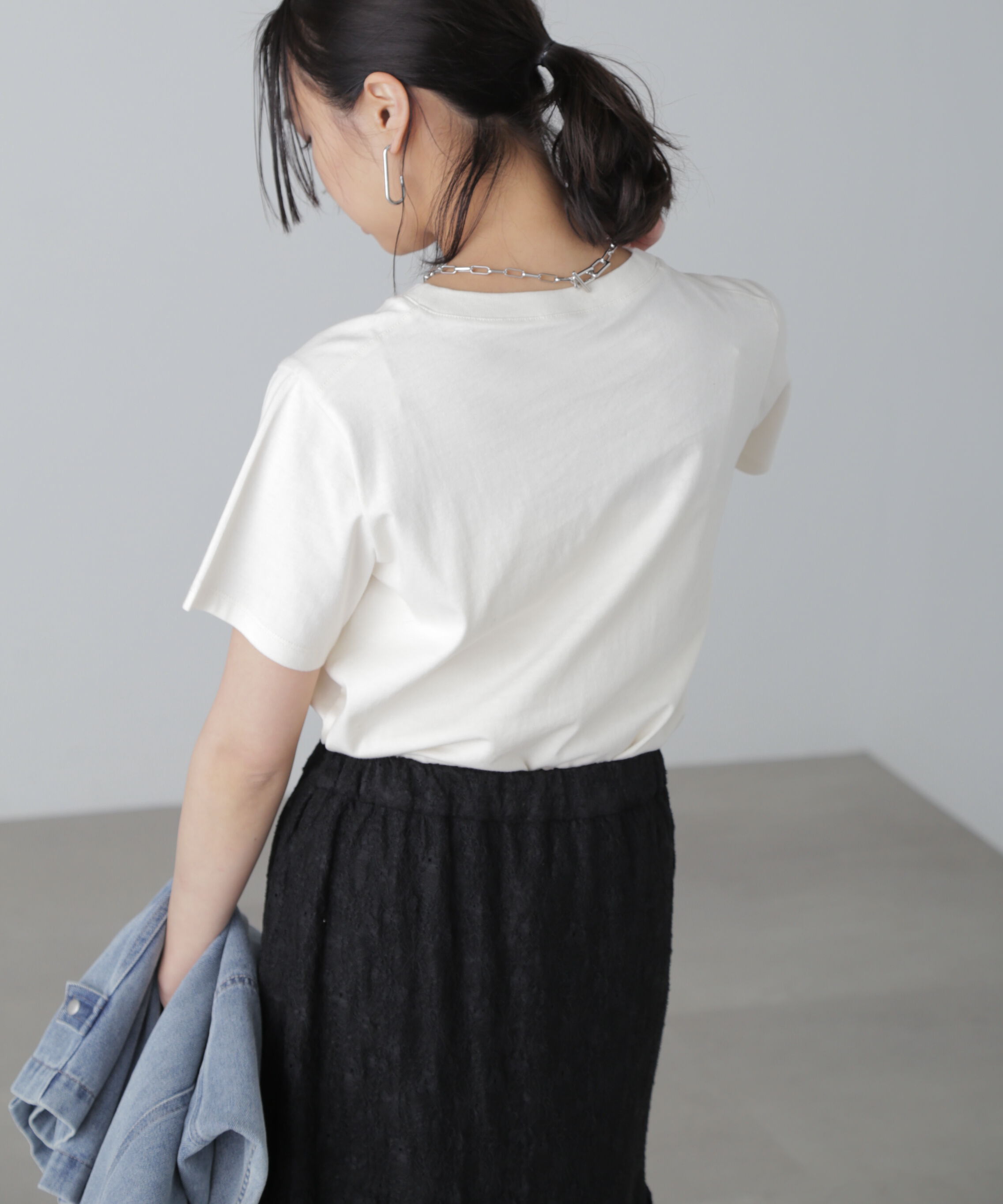  「カラーフレンチロゴプリントTシャツ」|Tシャツ・カットソー|