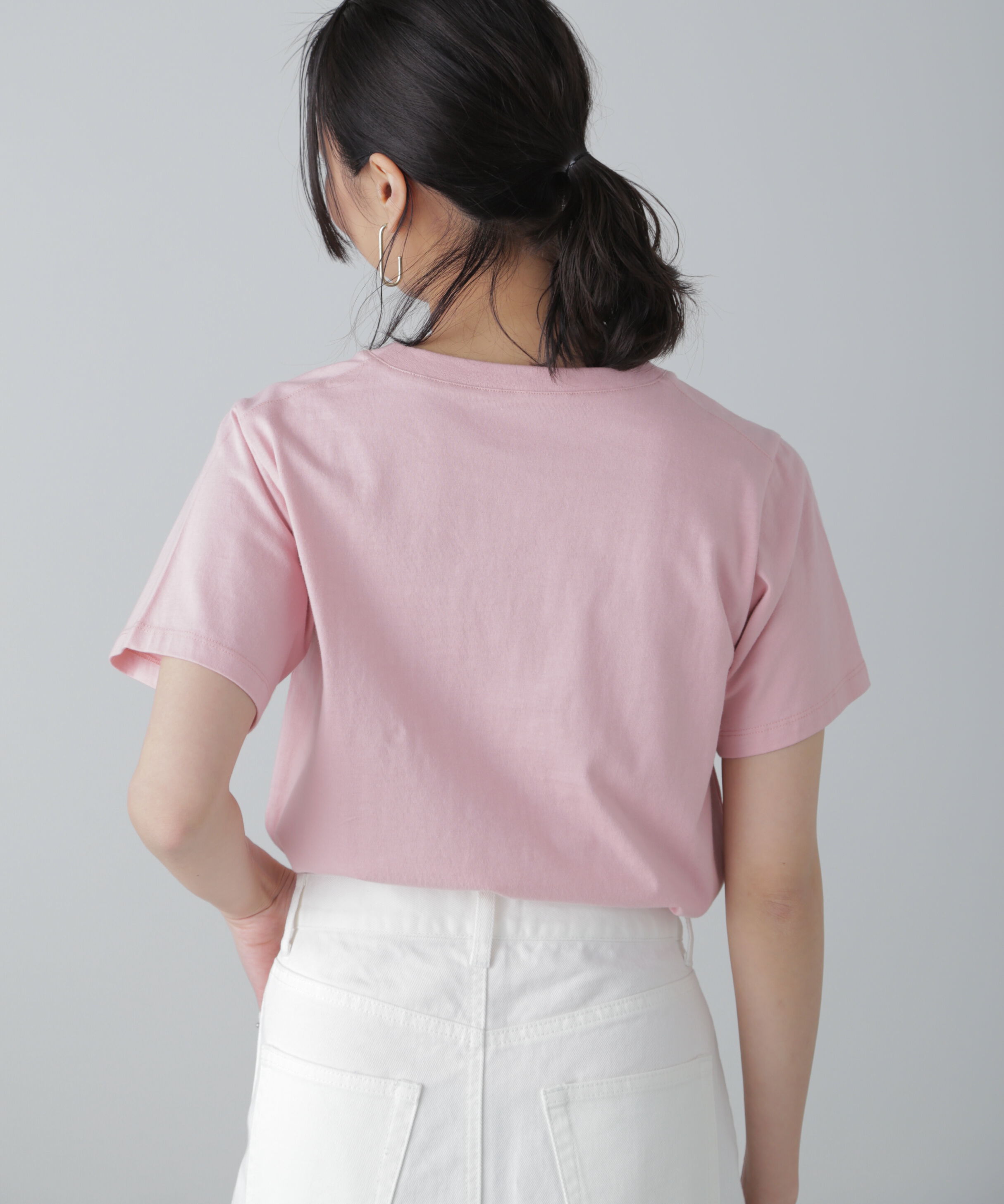  「カラーフレンチロゴプリントTシャツ」|Tシャツ・カットソー|