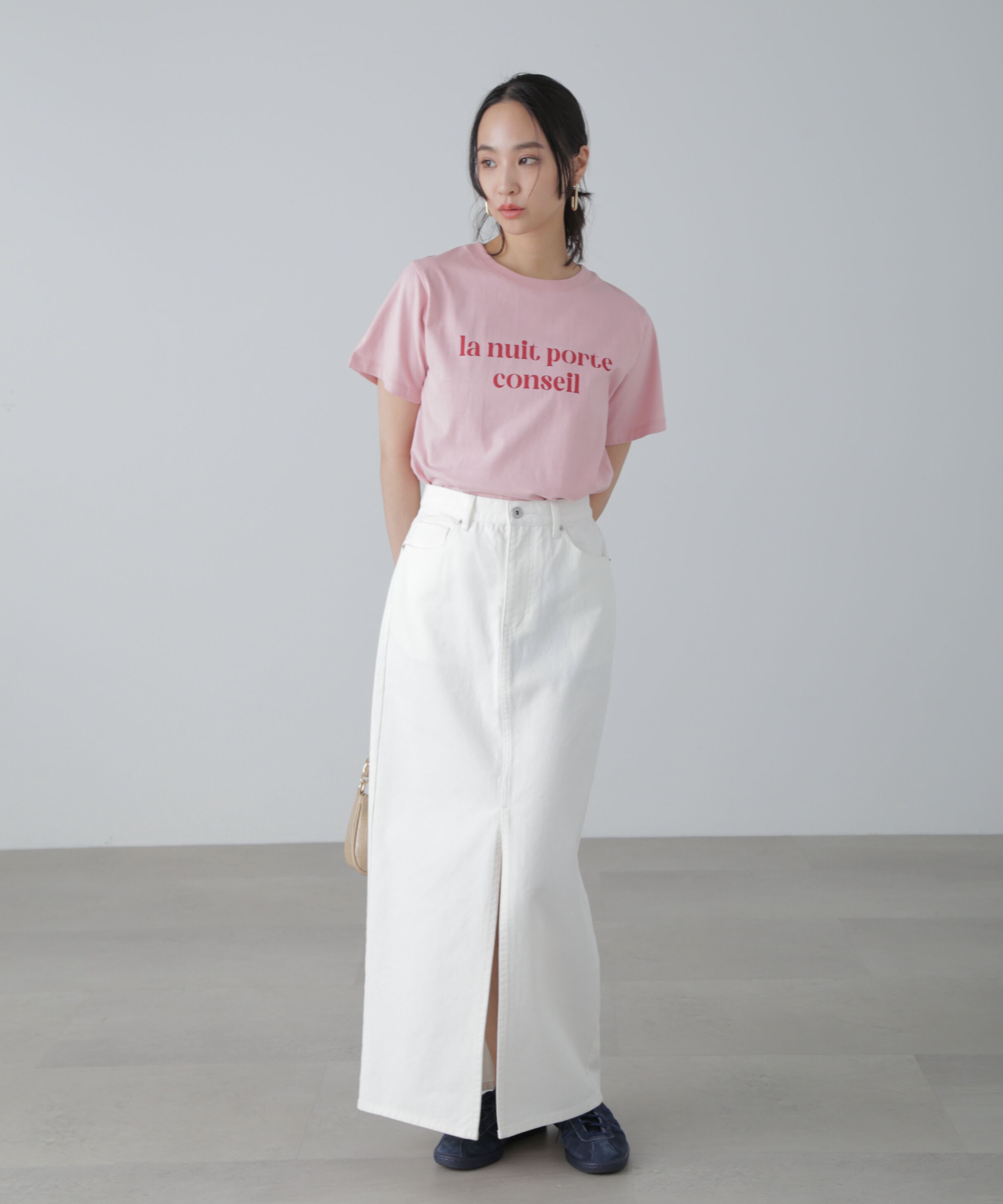  「カラーフレンチロゴプリントTシャツ」|Tシャツ・カットソー|