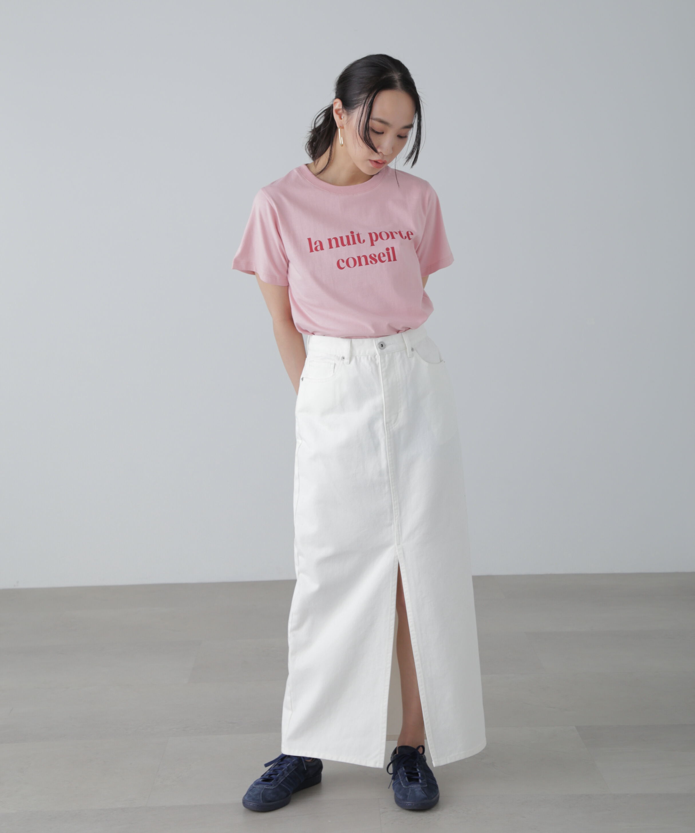  「カラーフレンチロゴプリントTシャツ」|Tシャツ・カットソー|