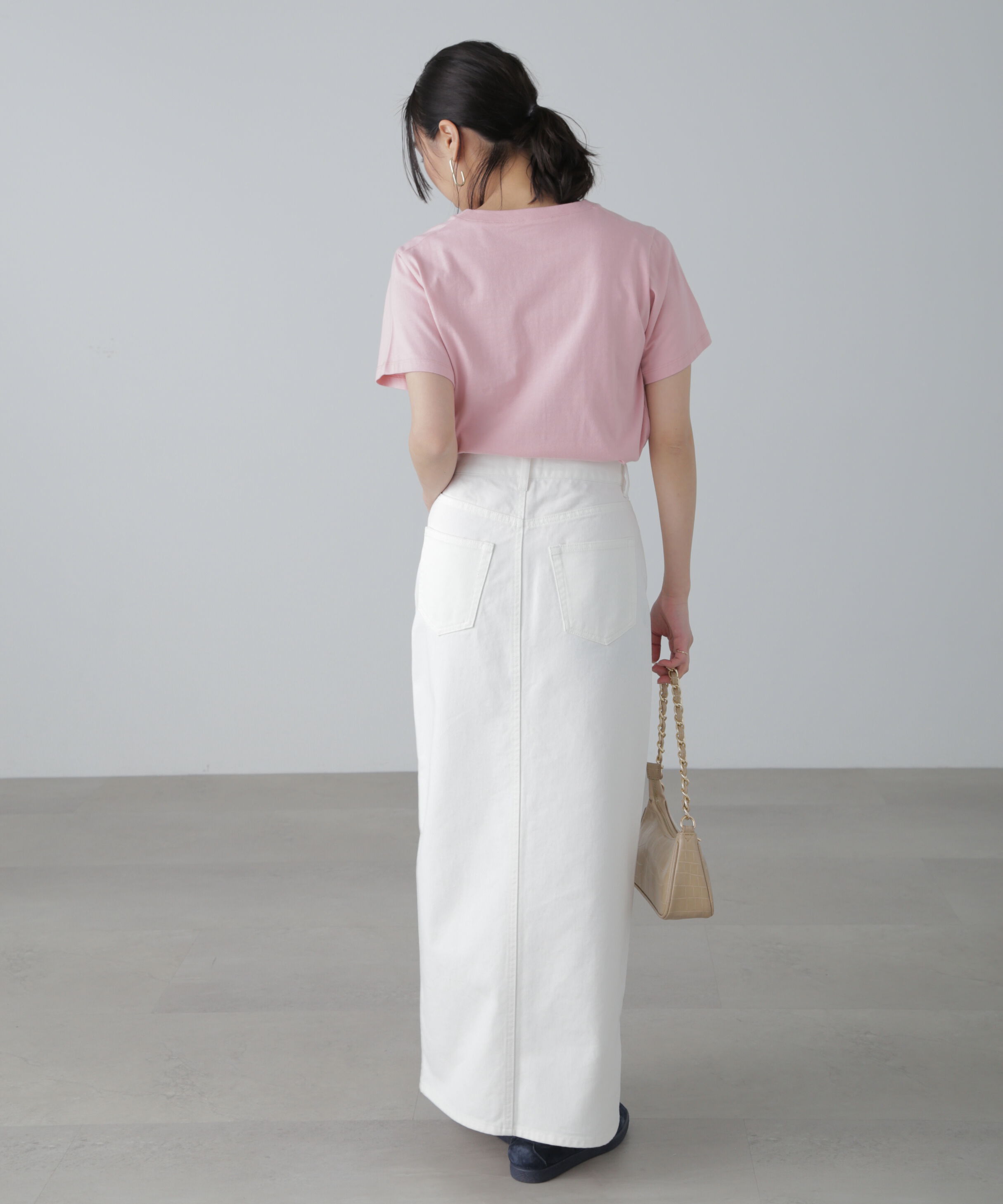  「カラーフレンチロゴプリントTシャツ」|Tシャツ・カットソー|