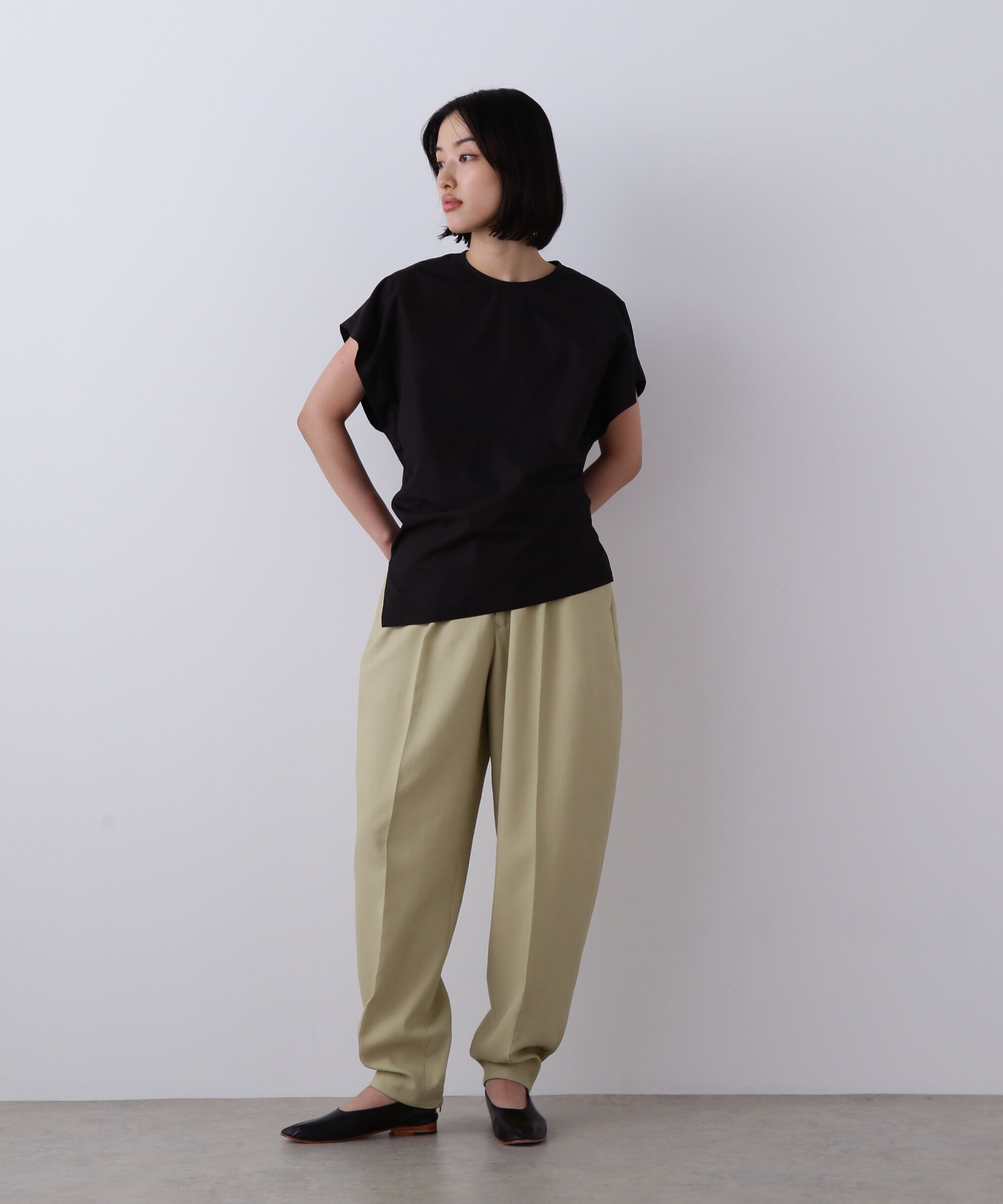 YLEVE 「YLEVE / FINX COTTON WEATHER ASYMMETRY PULLOVER SHIRT」|シャツ・ブラウス|