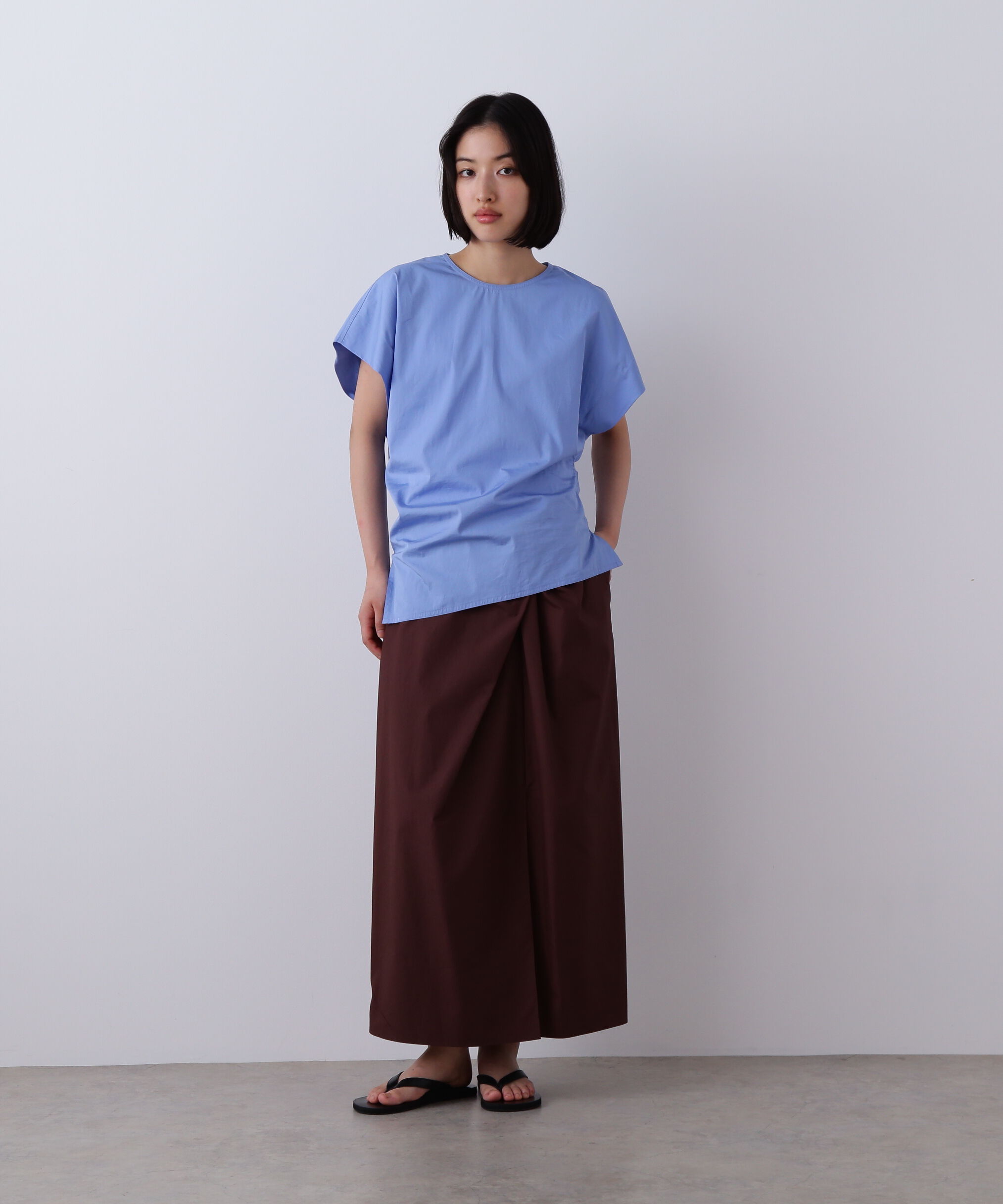 YLEVE 「YLEVE / FINX COTTON WEATHER ASYMMETRY PULLOVER SHIRT」|シャツ・ブラウス|