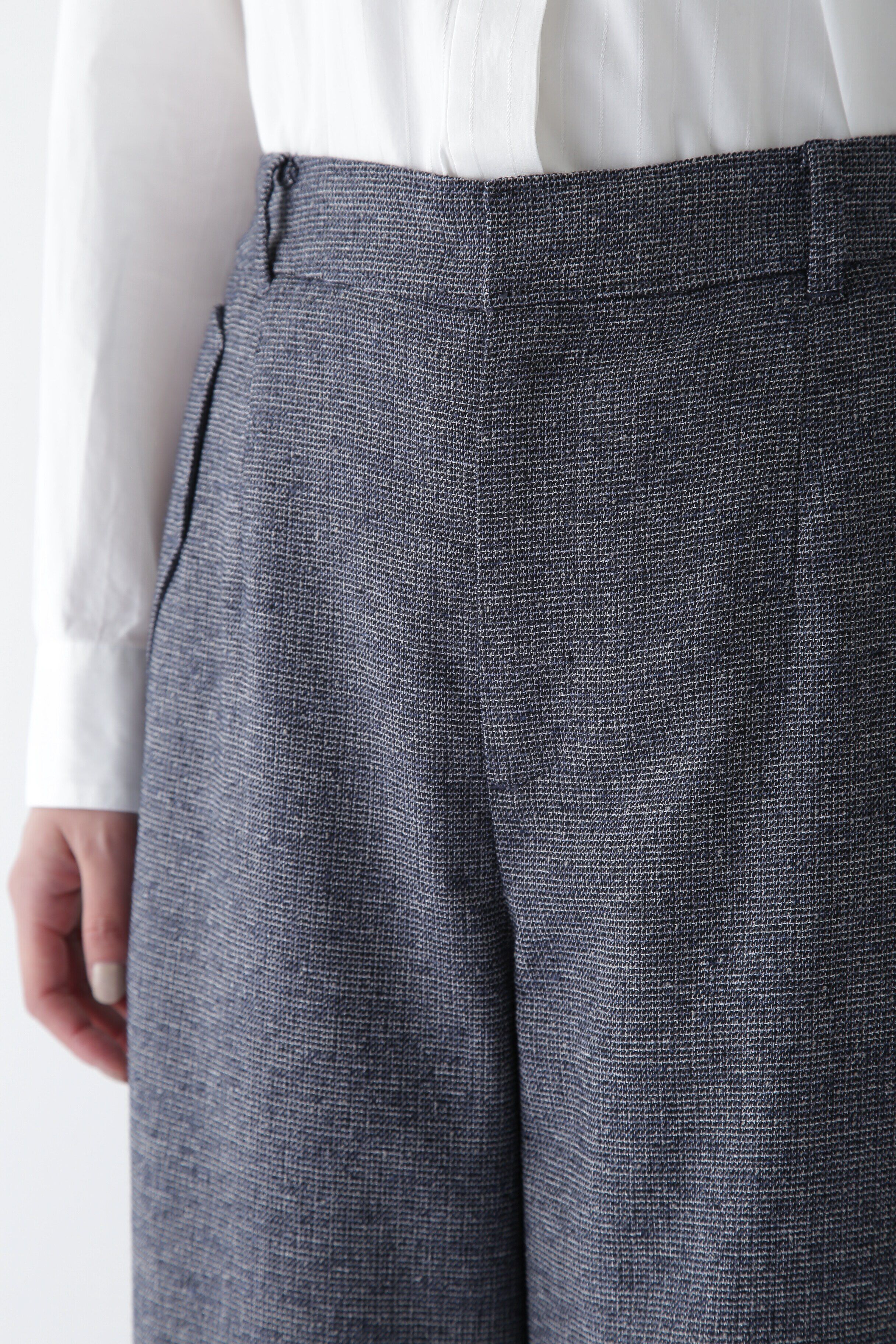  「◆リングミックスツィードセミワイドパンツ」|その他|