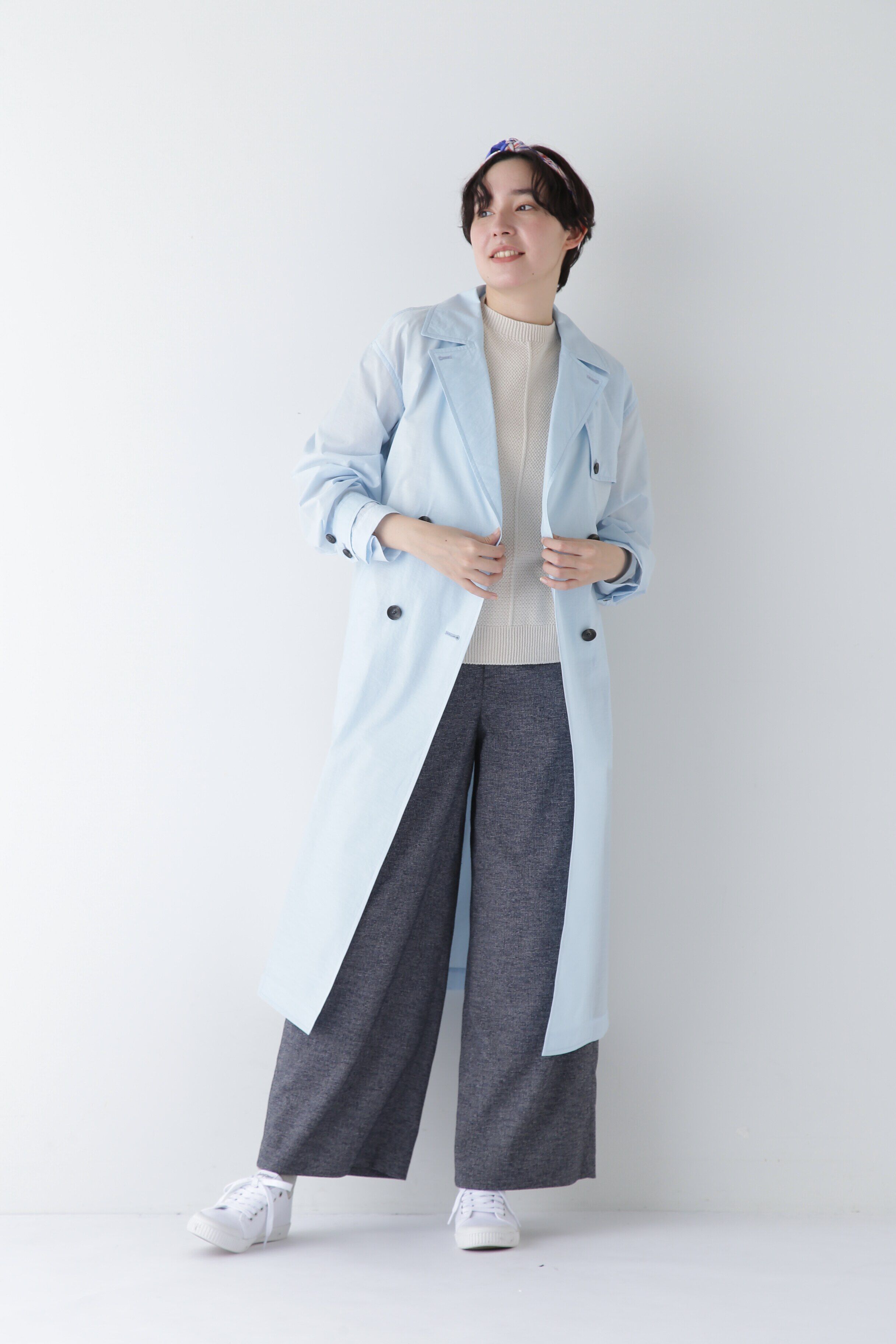  「◆リングミックスツィードセミワイドパンツ」|その他|