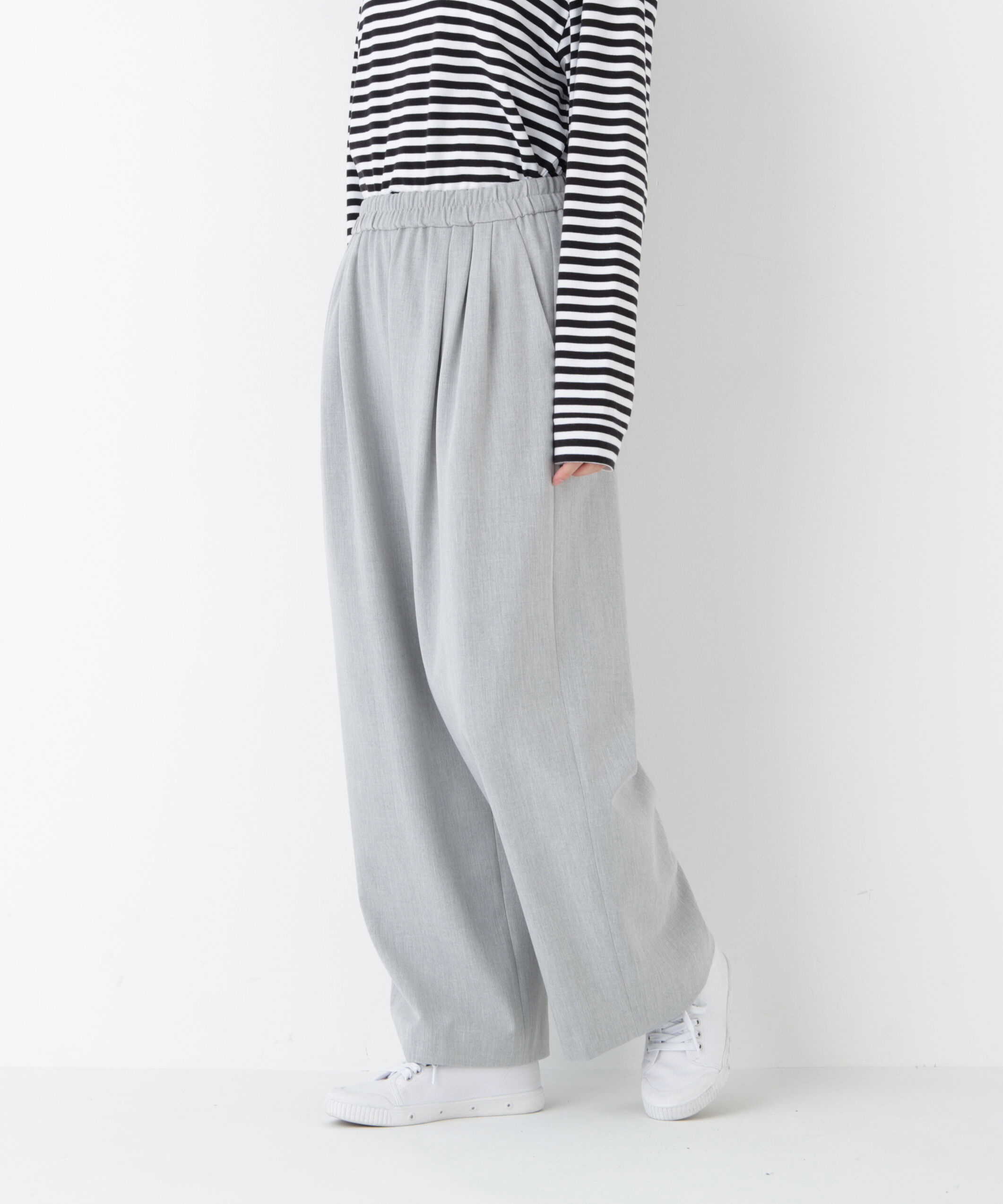  「裏起毛ワイドパンツ」|その他|