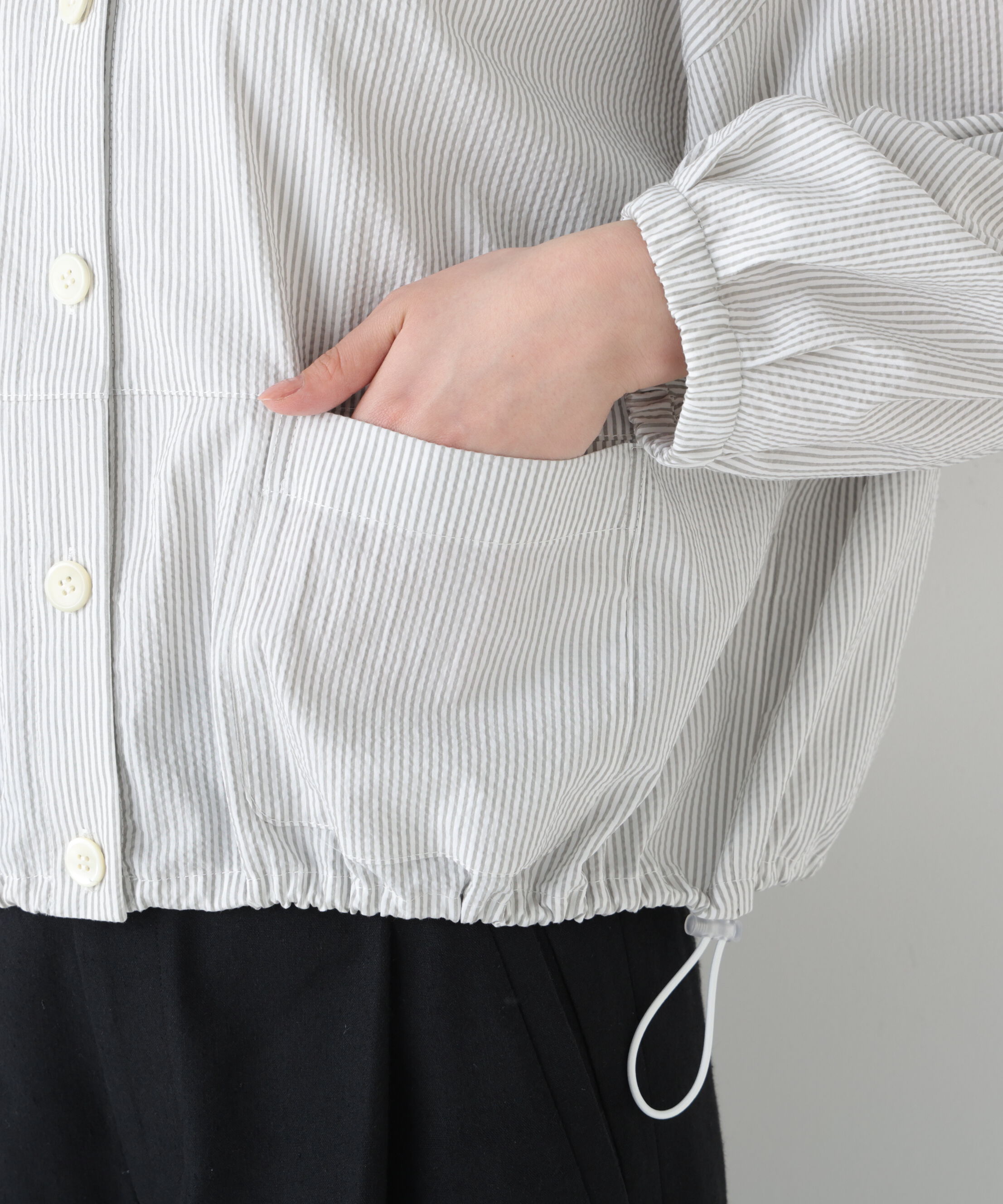  「◆サッカーシャツ羽織」|シャツ・ブラウス|