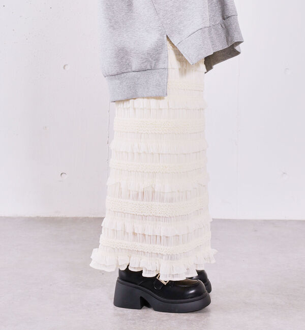 archives「シャーリングフリルタイトスカート」|スカート|