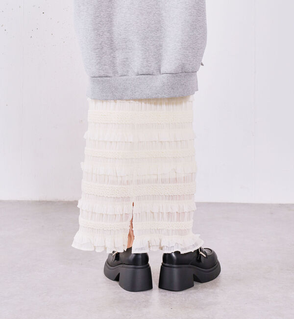 archives「シャーリングフリルタイトスカート」|スカート|