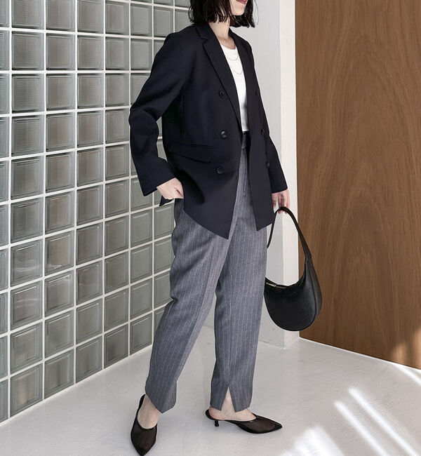 Doux archives「インスリットテーパードパンツ」|チノ|