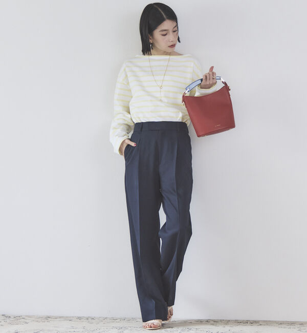 Doux archives「リネンライクストレートパンツ」|チノ|