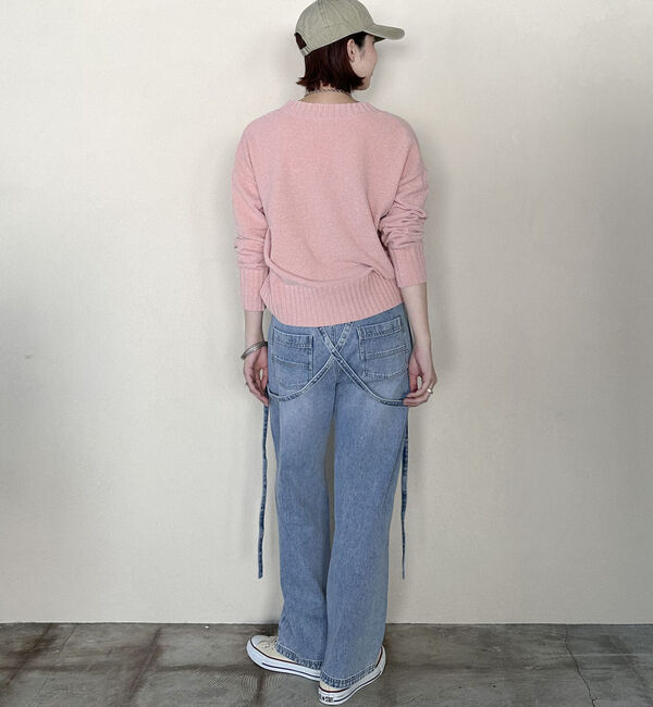 Doux archives「ベロアヤーンＶネックニット」|ニット・セーター|