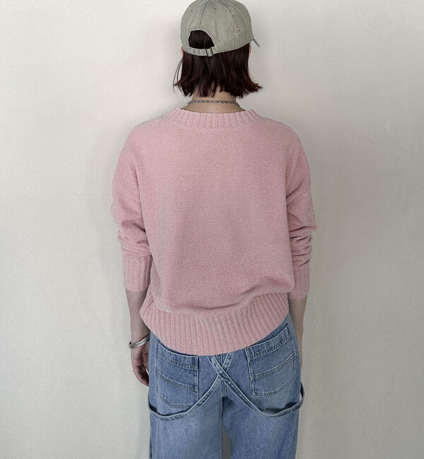 Doux archives「ベロアヤーンＶネックニット」|ニット・セーター|