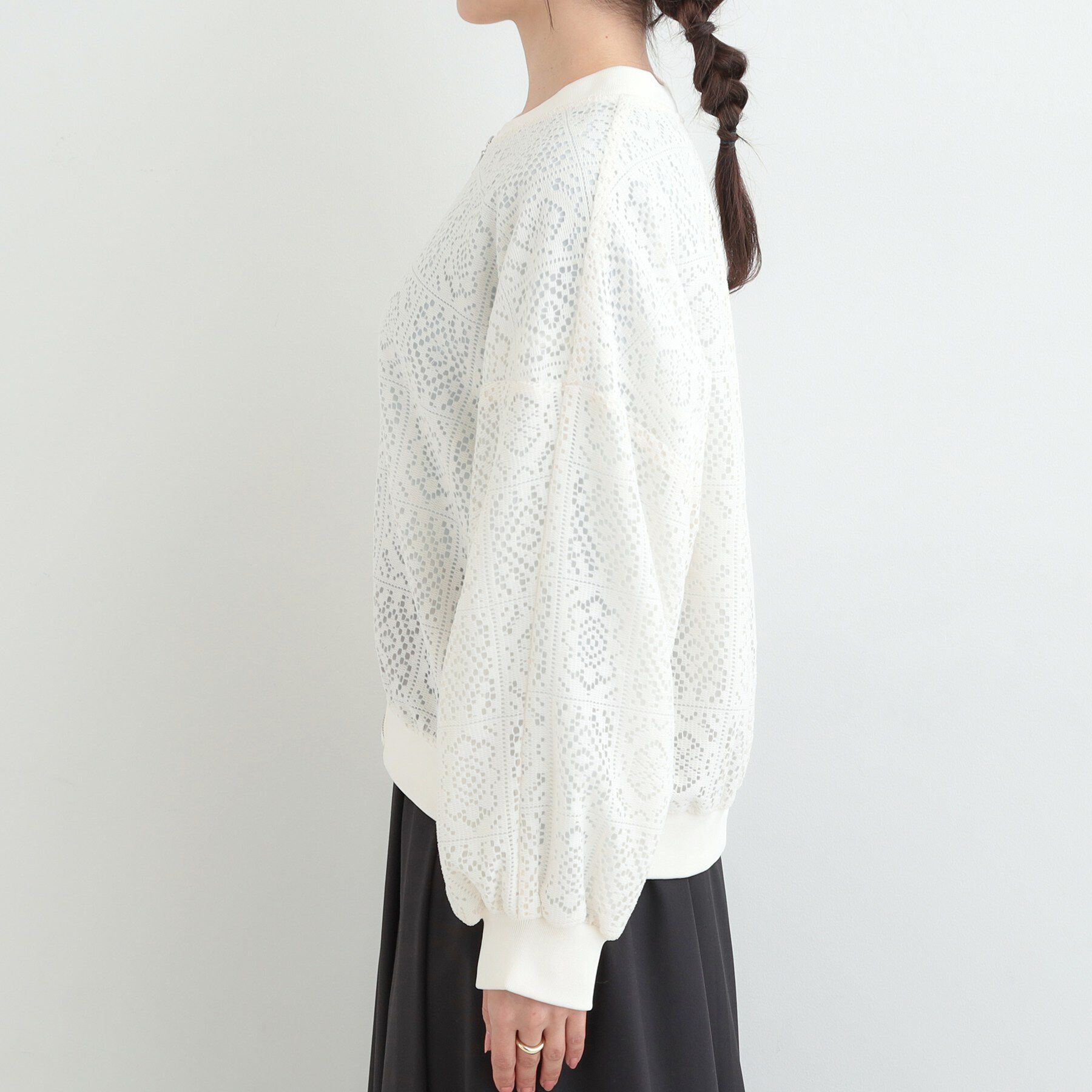 SHOO･LA･RUE「レースリブブルゾン」|ブルゾン・スタジャン|