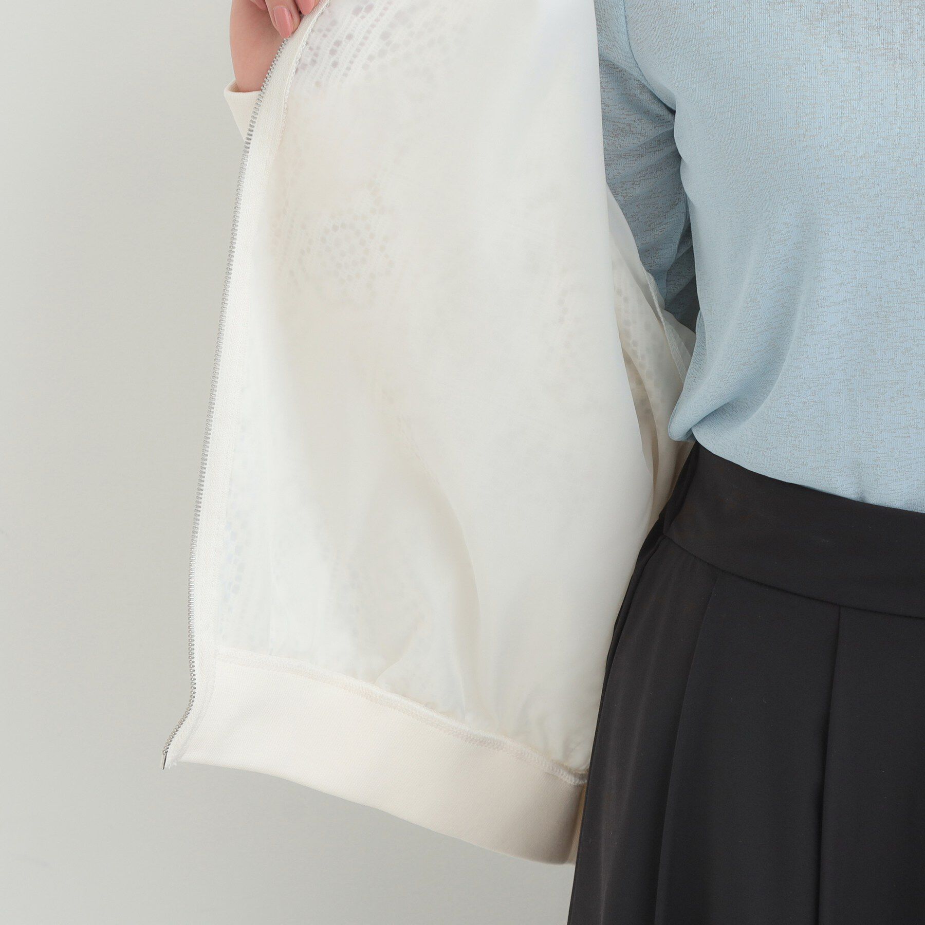 SHOO･LA･RUE「レースリブブルゾン」|ブルゾン・スタジャン|