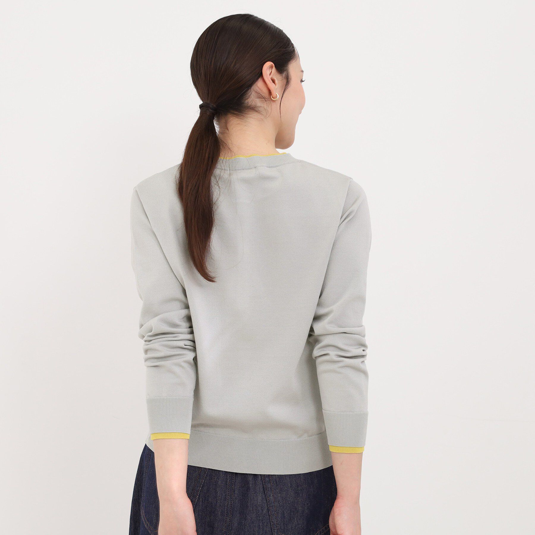 SHOO･LA･RUE「配色がコーデのアクセントに レイヤード風クルーカーディガン」|カーディガン|