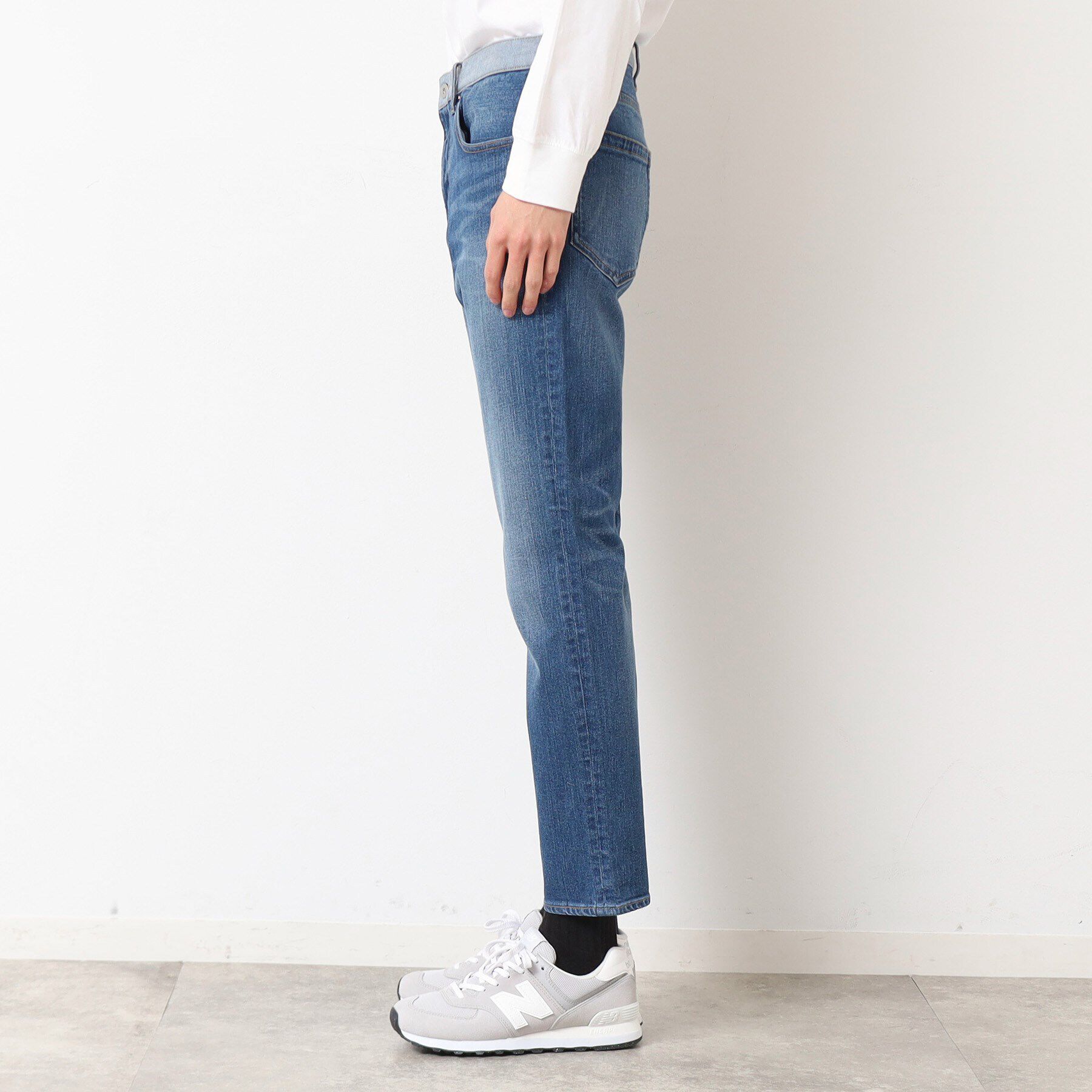 Dessin「【洗える】スリムストレッチデニムパンツ」|デニム|