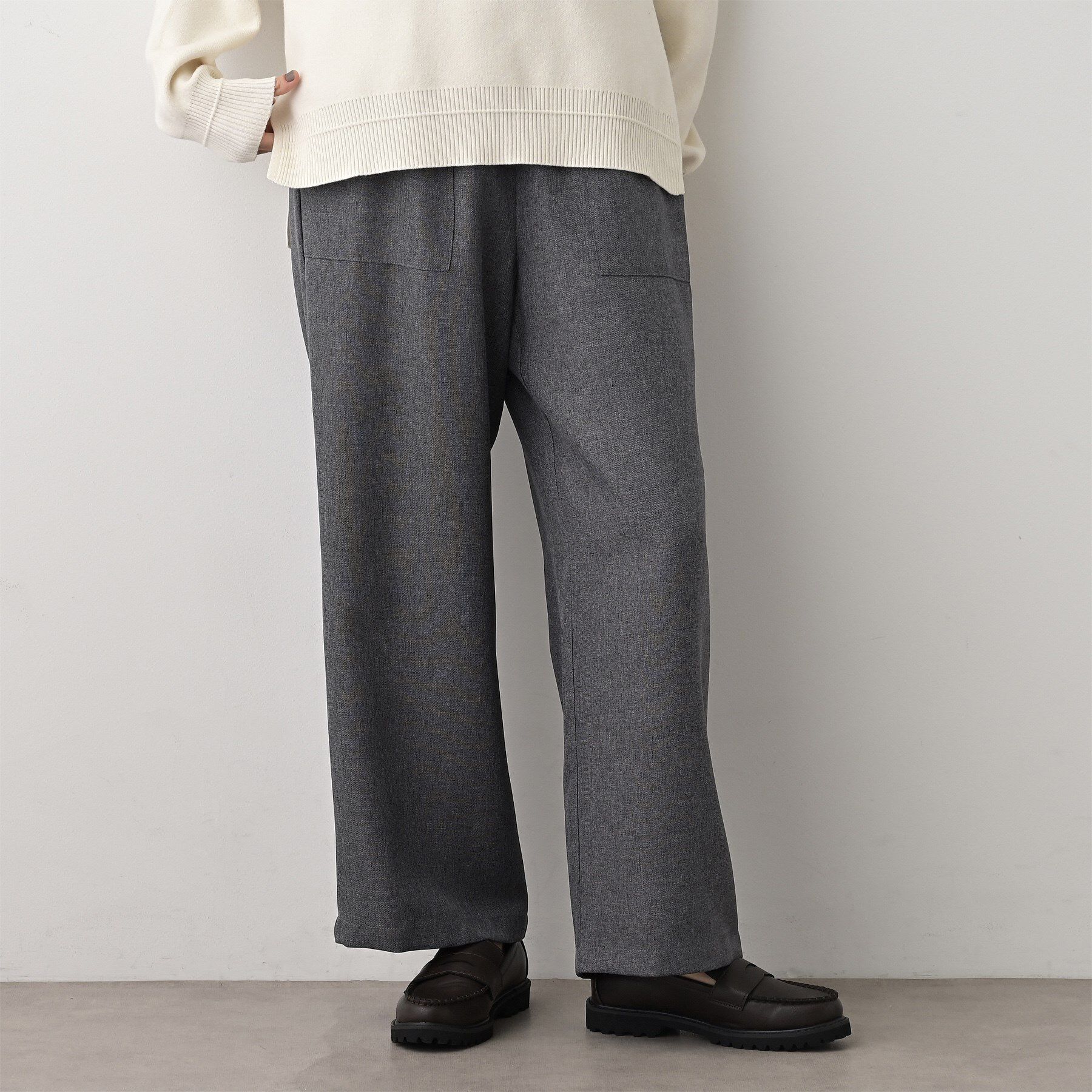 Dessin「【セットアップ可/ウエスト総ゴム】ツイードライクワイドパンツ」|その他|