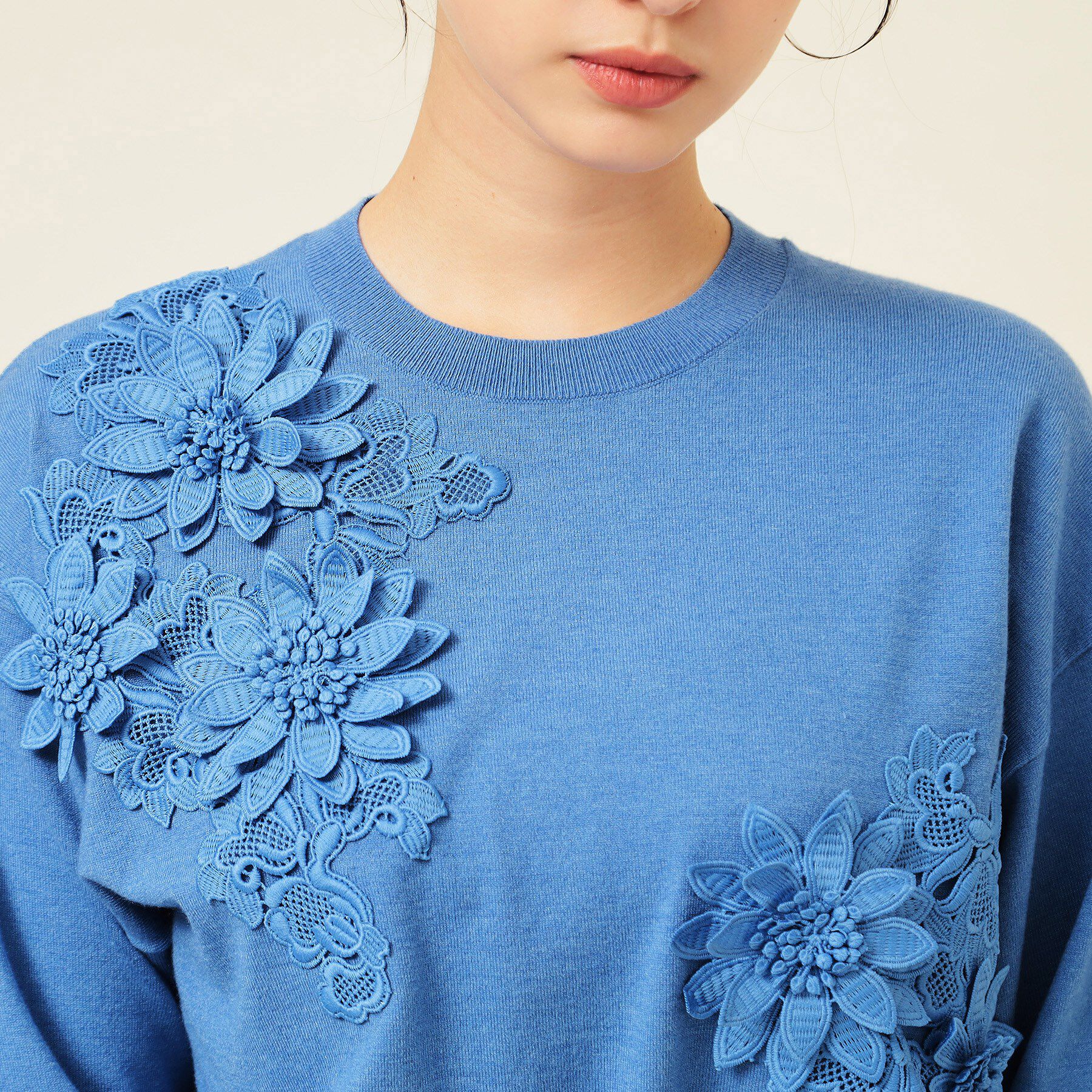 SunaUna「【COLLECTION LINE】レースニット」|ニット・セーター|