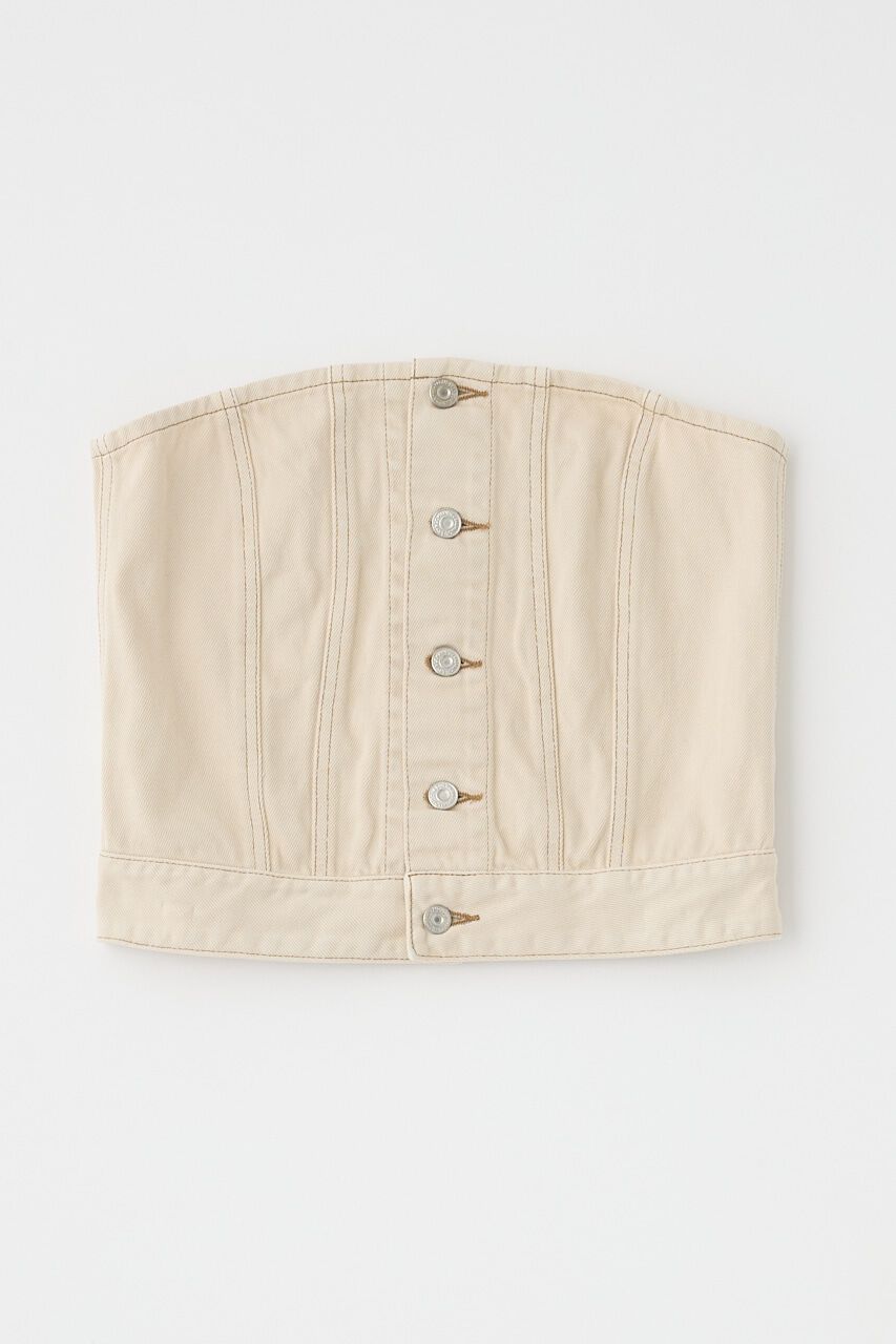 MOUSSY「DENIM BARE ビスチェ」|チューブトップ|