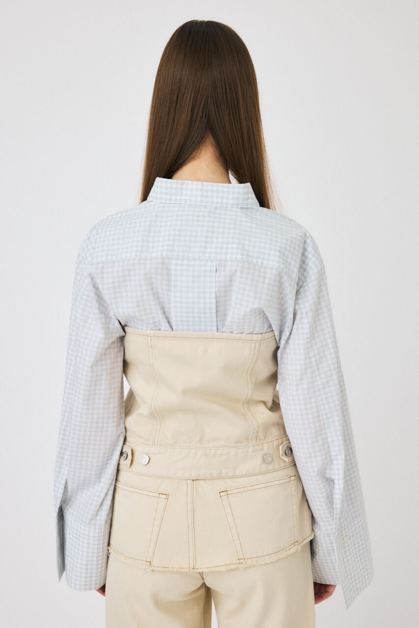 MOUSSY「DENIM BARE ビスチェ」|チューブトップ|