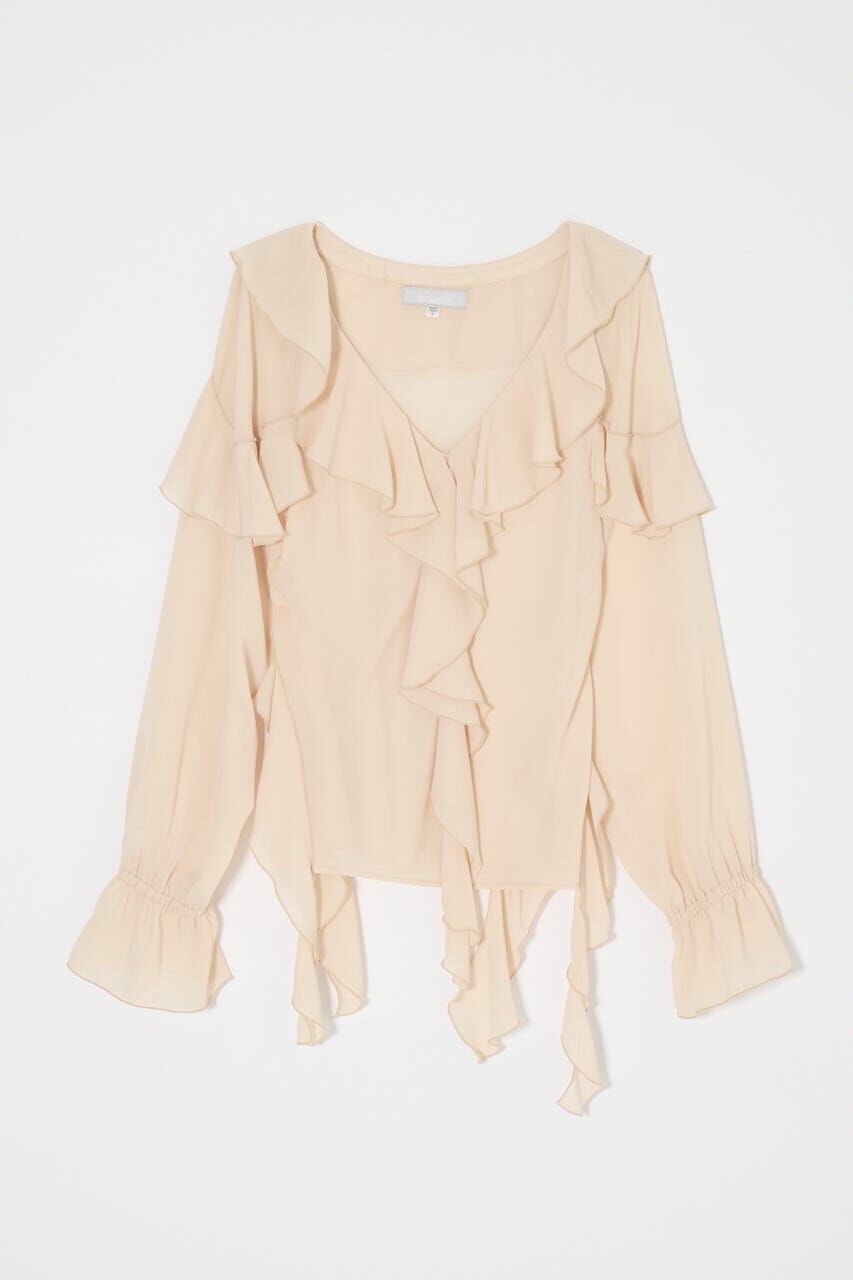 MOUSSY「CHIFFON RUFFLE  ブラウス」|シャツ・ブラウス|IVOY3