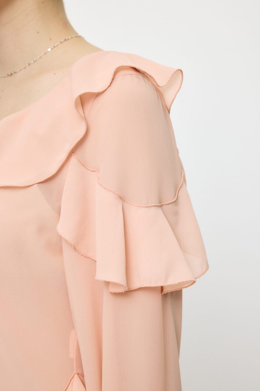 MOUSSY「CHIFFON RUFFLE  ブラウス」|シャツ・ブラウス|