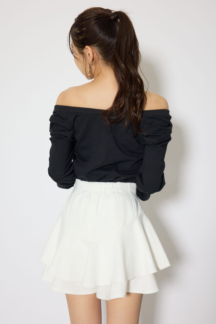 rienda「オフショルカットロングTシャツ」|Tシャツ・カットソー|