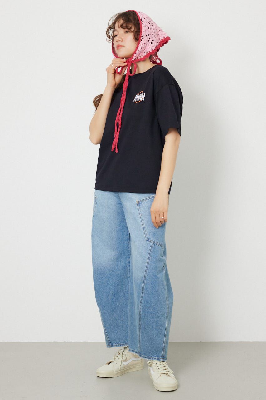 RODEO CROWNS「Flower Bloom Embroidery Tシャツ」|Tシャツ・カットソー|