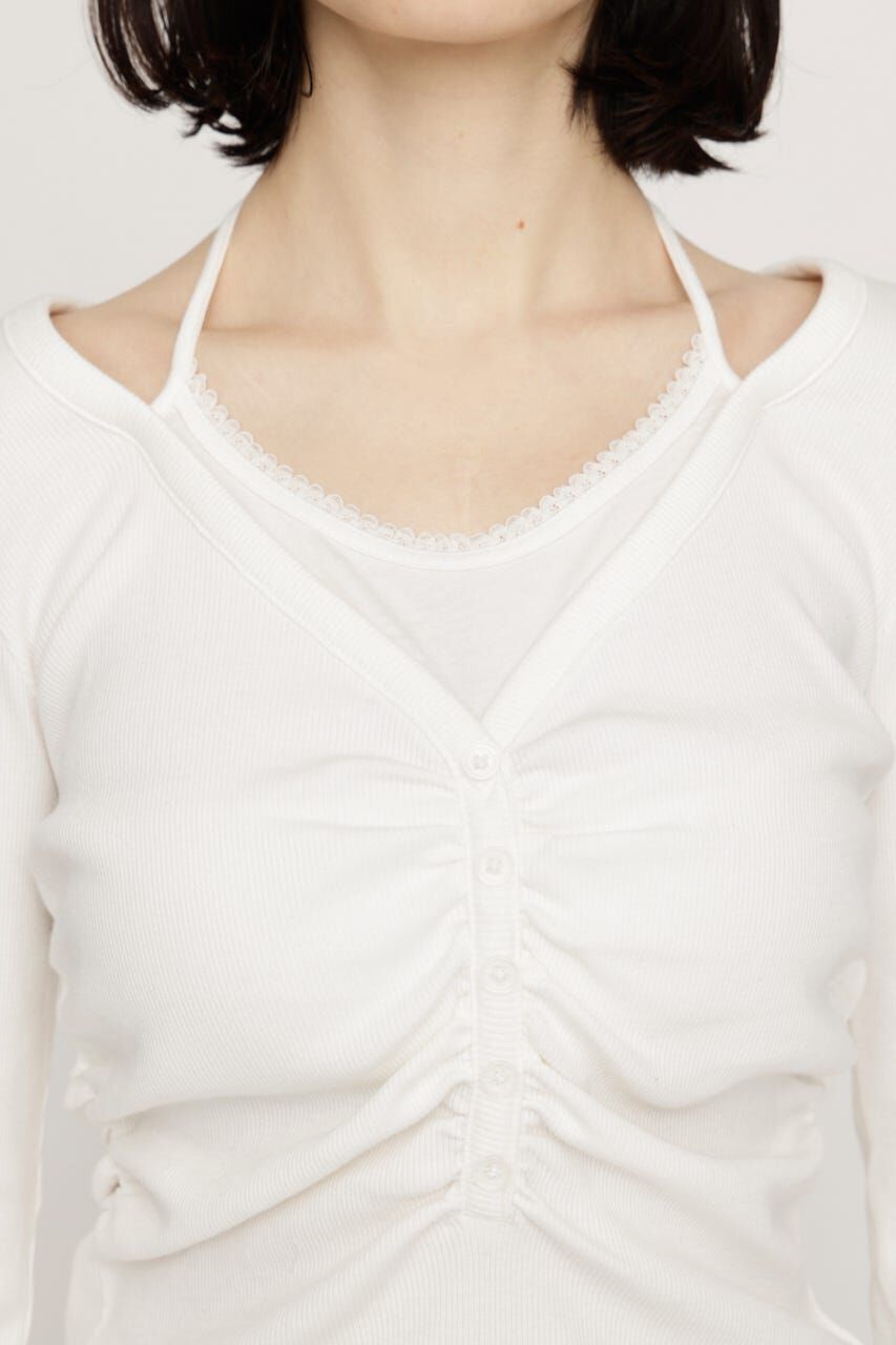 SLY「LAYERED LIKE CUT トップス」|Tシャツ・カットソー|