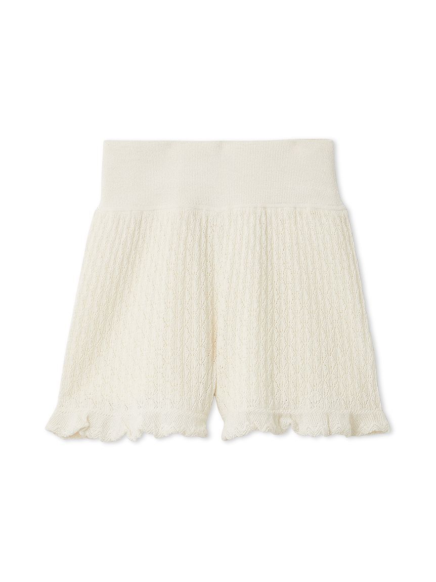 SNIDEL HOME「クロシェショートパンツ」|ルームウェア|