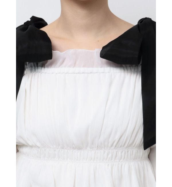 MERCURYDUO「ショルダーリボンオフショルブラウス」|シャツ・ブラウス|