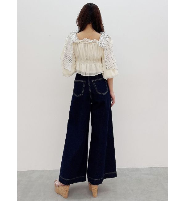 MERCURYDUO「ショルダーリボンオフショルブラウス」|シャツ・ブラウス|