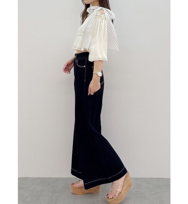 MERCURYDUO「ショルダーリボンオフショルブラウス」|シャツ・ブラウス|