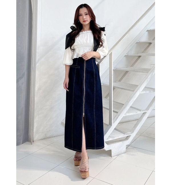 MERCURYDUO「ショルダーリボンオフショルブラウス」|シャツ・ブラウス|