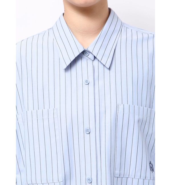 MERCURYDUO「ワンポイント エンブロイダリーボーイフレンドシャツ」|シャツ・ブラウス|