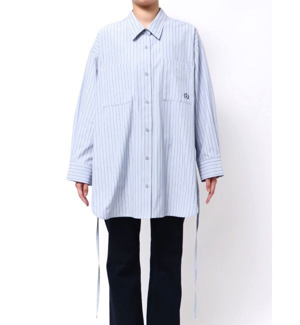 MERCURYDUO「ワンポイント エンブロイダリーボーイフレンドシャツ」|シャツ・ブラウス|