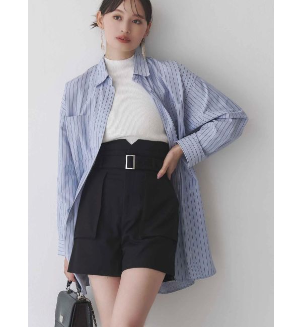 MERCURYDUO「ワンポイント エンブロイダリーボーイフレンドシャツ」|シャツ・ブラウス|